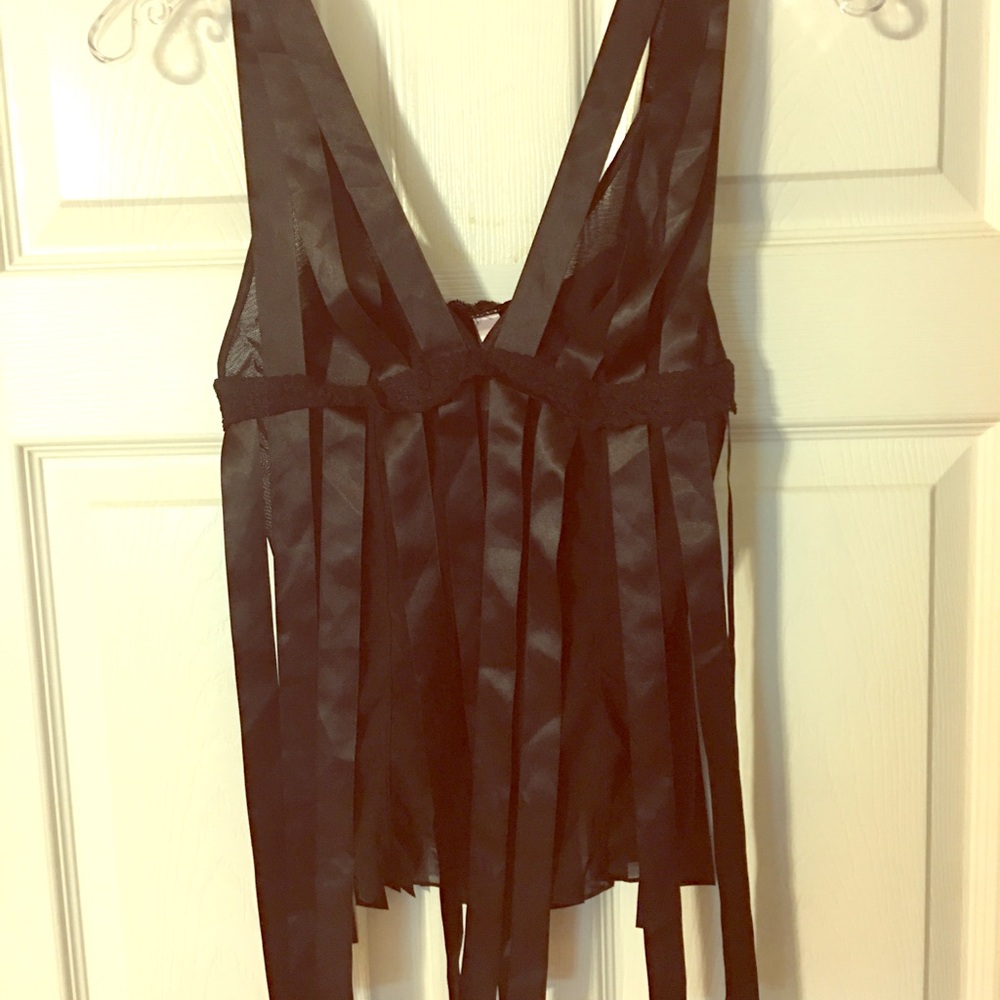 🖤 NWT | Victoria’s Secret Sheer & Satin Ribbon Lingerie Top 🖤